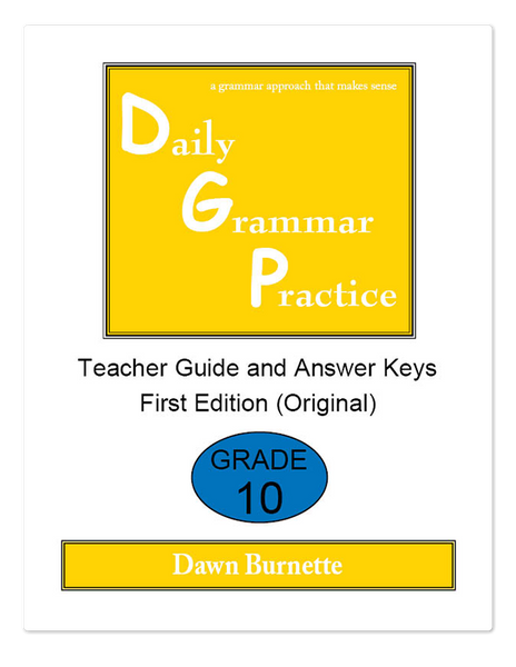 Daily Grammar Practice Grade 10 Original – DGP Bookstore